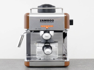 thumb Máy pha cà phê Espresso Zamboo ZB-68CF - màu cafe Hàng Chính Hãng